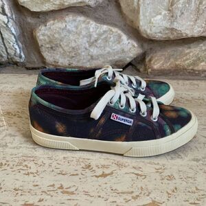 Womens Superga tie dye cotu 2750 canvas sneakers size 6.5 (37)
